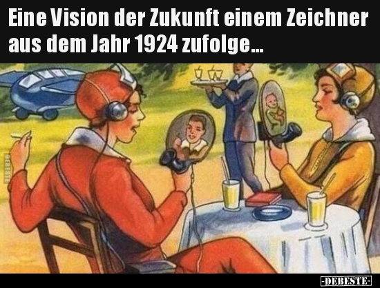 Eine Vision der Zukunft einem Zeichner aus dem Jahr 1924..