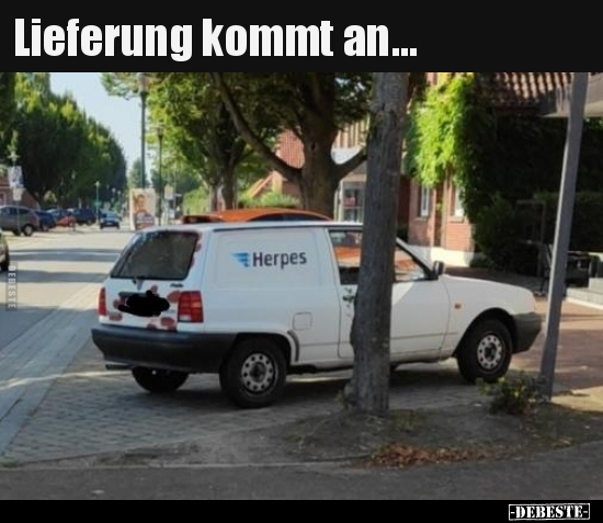 Lieferung kommt an...