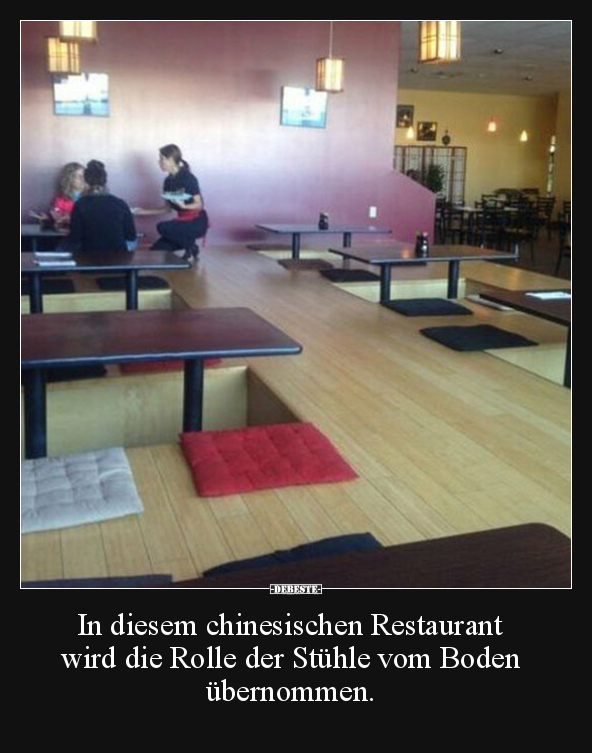 In diesem chinesischen Restaurant wird die Rolle der.. - Lustige Bilder | DEBESTE.de