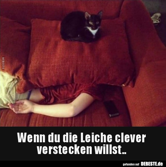  Wenn du die Leiche clever verstecken willst..