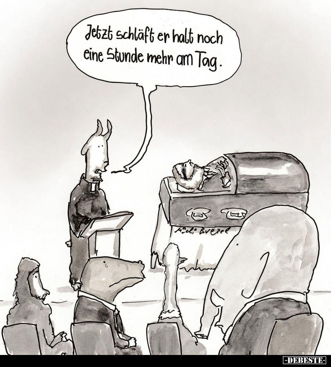 Jetzt schläft er halt noch eine Stunde mehr am Tag.