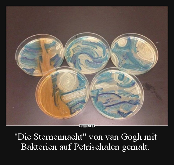 "Die Sternennacht" von van Gogh mit Bakterien auf.. - Lustige Bilder | DEBESTE.de