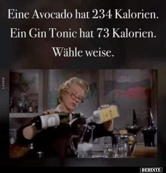 Eine Avocado hat 234 Kalorien.. - Lustige Bilder | DEBESTE.de