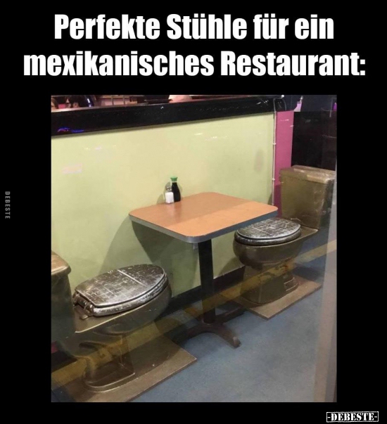 Perfekte Stühle für ein mexikanisches Restaurant: - Lustige Bilder | DEBESTE.de