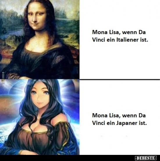 Mona Lisa, wenn Da Vinci ein Italiener ist.. - Lustige Bilder | DEBESTE.de