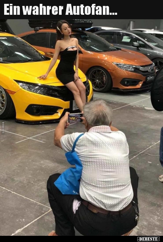 Ein wahrer Autofan...