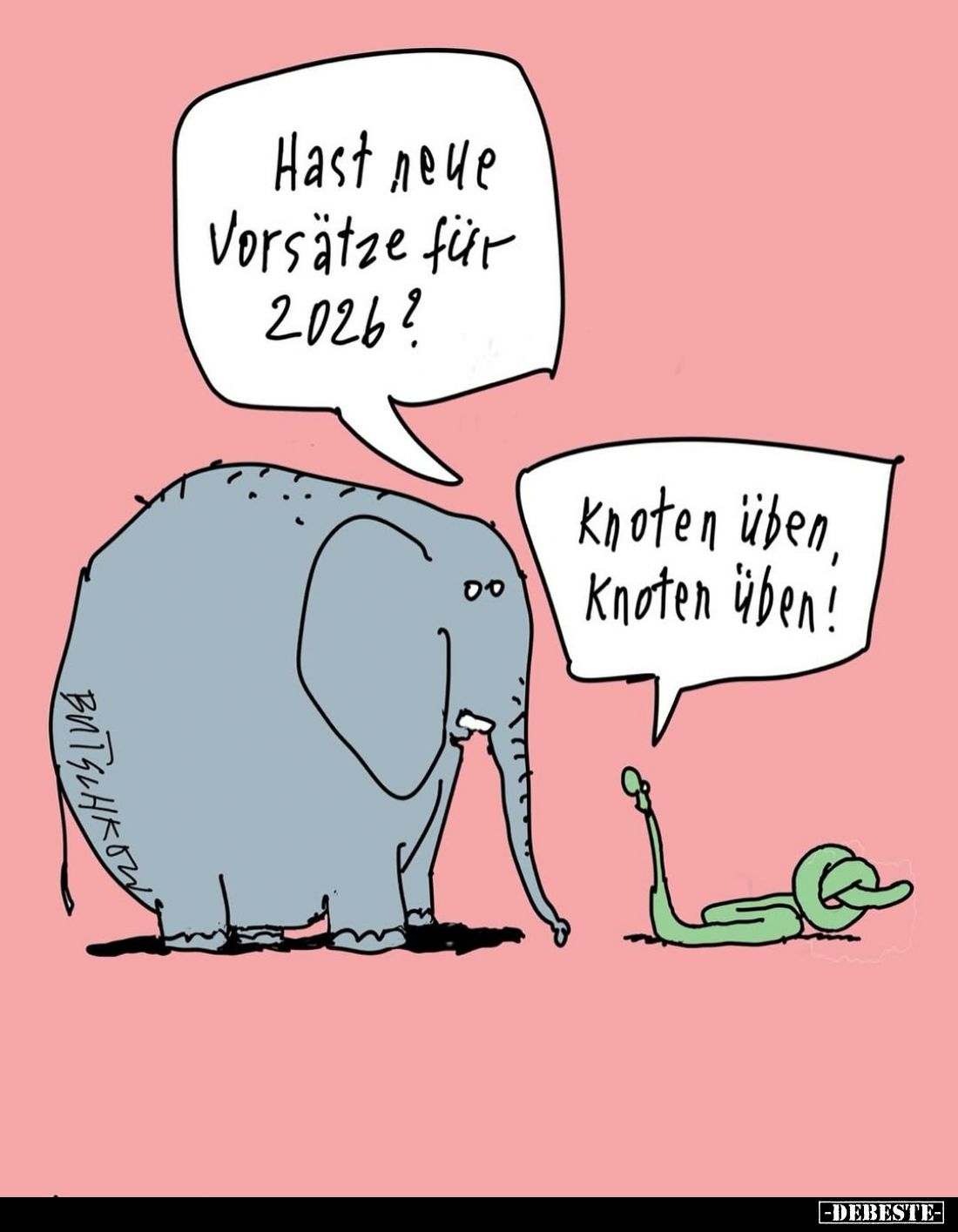 Hast neue Vorsätze für 2026?
-
Knoten üben, Knoten üben!