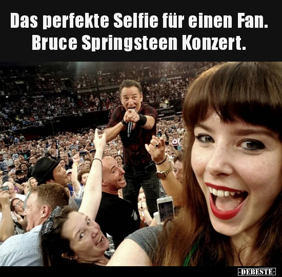 Das perfekte Selfie für einen Fan. Bruce Springsteen.. - Lustige Bilder | DEBESTE.de
