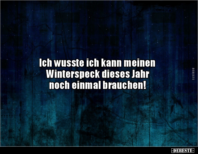 Ich wusste ich kann meinen Winterspeck dieses Jahr.. - Lustige Bilder | DEBESTE.de
