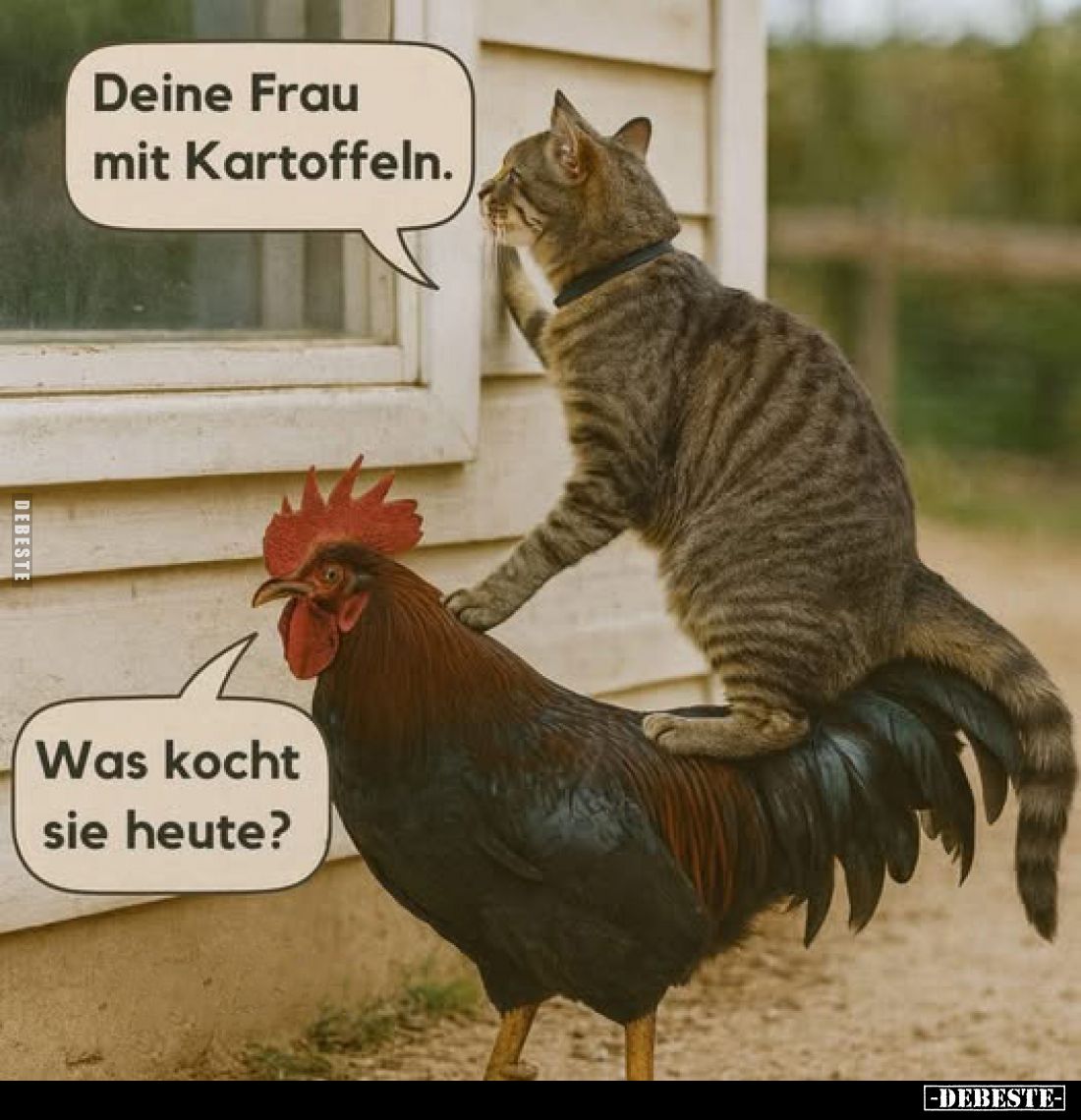 Deine Frau mit Kartoffeln. -
Was kocht sie heute?