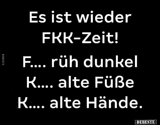 Es ist wieder FKK-Zeit!.. - Lustige Bilder | DEBESTE.de