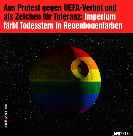 Aus Protest gegen UEFA-Verbot und als Zeichen für..