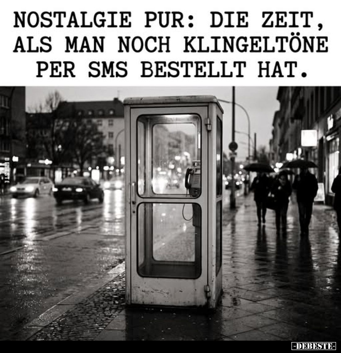 Nostalgie pur: Die Zeit, als man noch Klingeltöne per SMS bestellt hat.