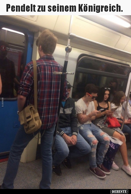 Pendelt zu seinem Königreich...