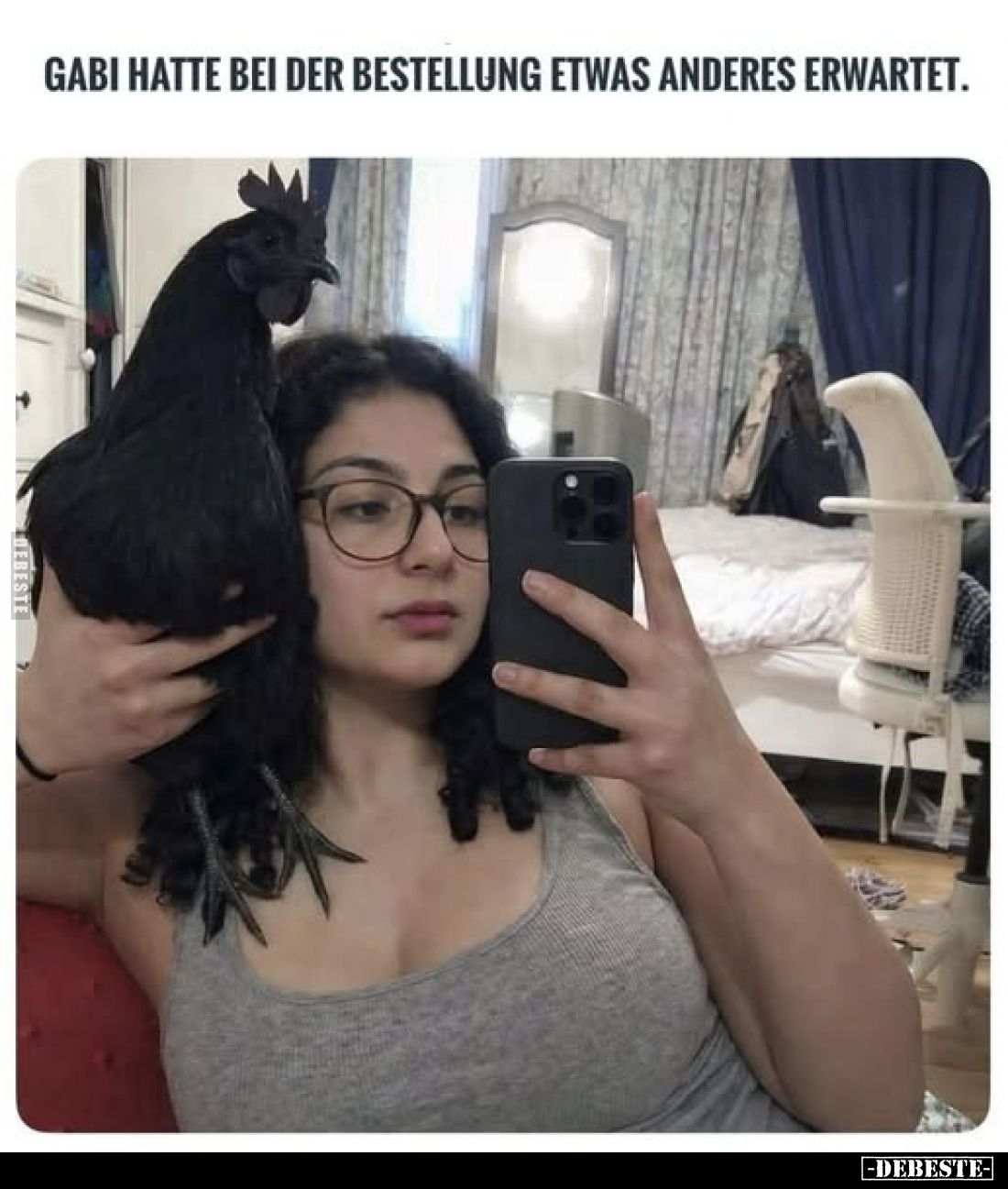 Gabi hatte bei der Bestellung etwas anderes erwartet