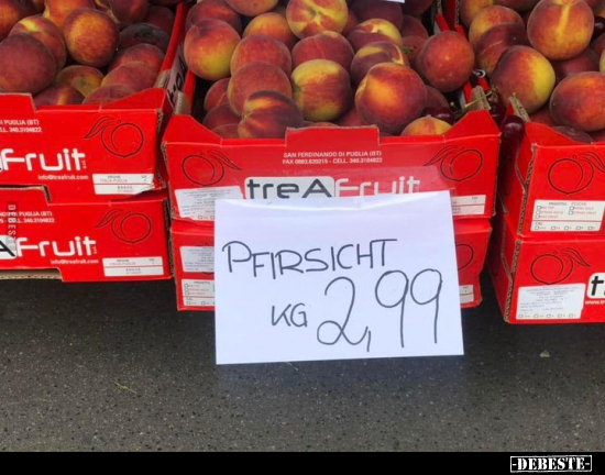 Pfirsicht Kg 2,99.