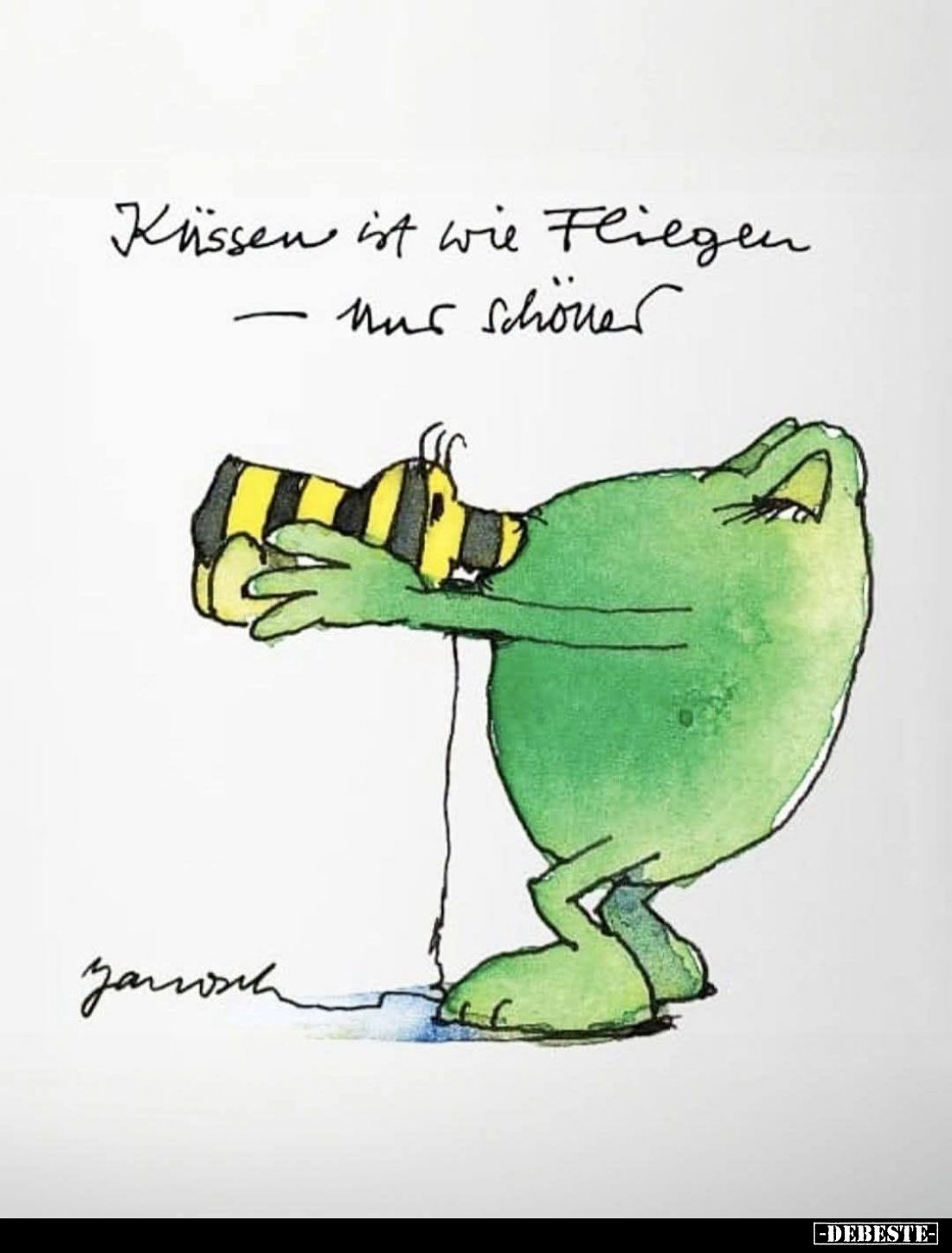 Küssen ist wie Fliegen,
nur schöner.