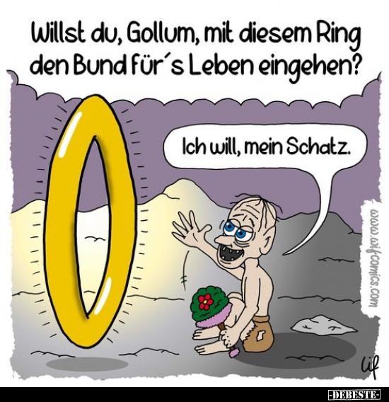 Willst du, Gollum, mit diesem Ring den Bund für's Leben.. - Lustige Bilder | DEBESTE.de