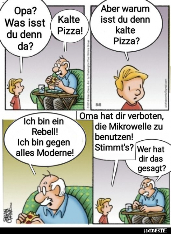 Opa? Was isst du denn da?.. - Lustige Bilder | DEBESTE.de