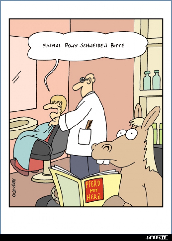 Einmal Pony schneiden, bitte!.. - Lustige Bilder | DEBESTE.de