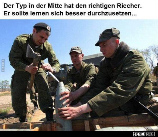 Der Typ in der Mitte hat den richtigen Riecher.. - Lustige Bilder | DEBESTE.de