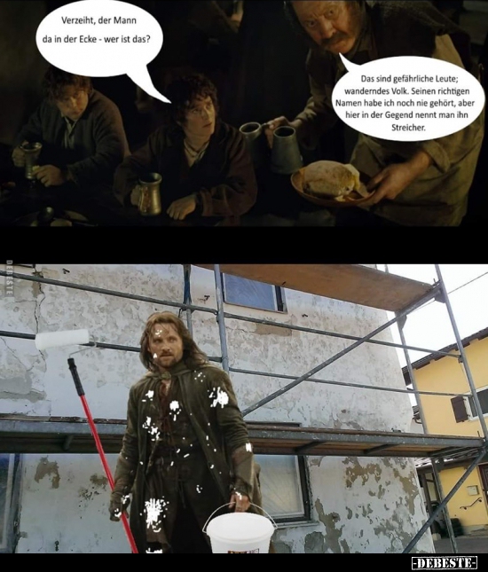 Verzeiht, der Mann da in der Ecke - wer ist das?