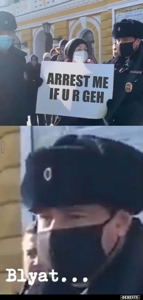 Arrest me if you are g..