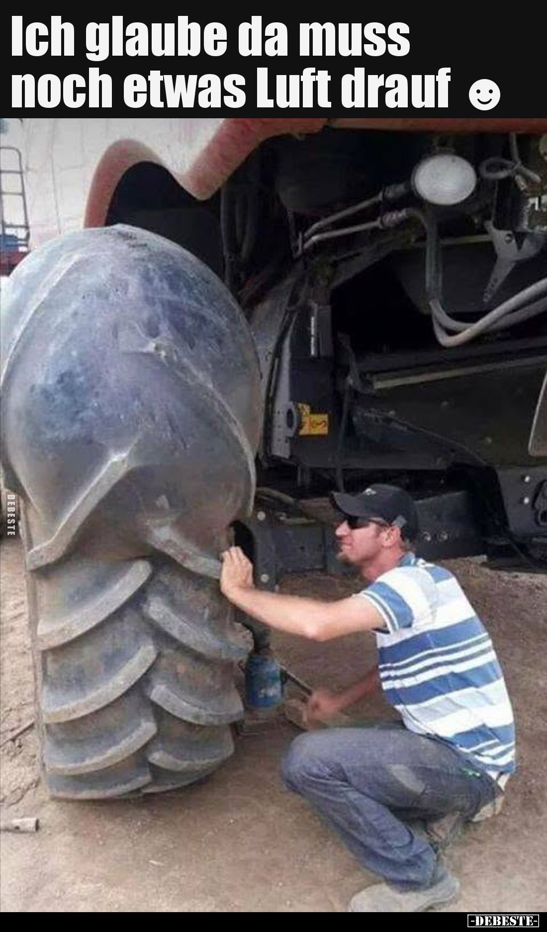 Ich glaube da muss noch etwas Luft drauf.