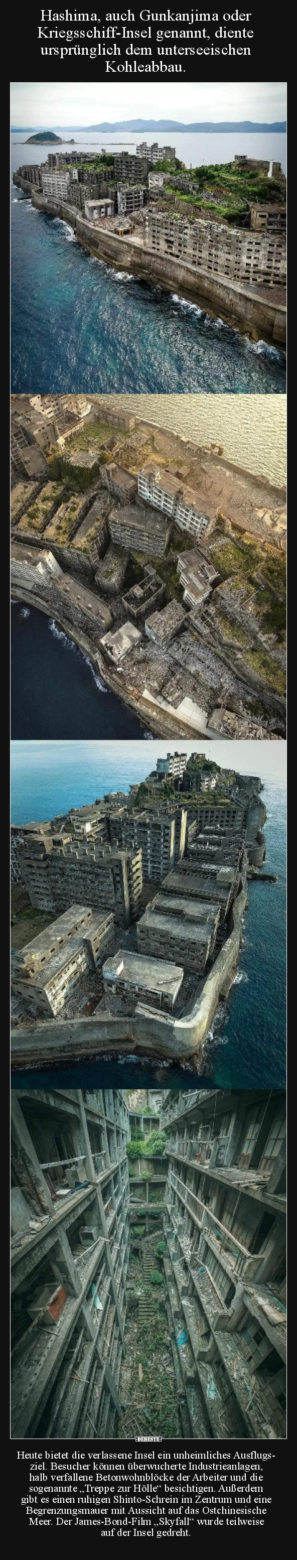 Hashima, auch Gunkanjima oder Kriegsschiff-Insel genannt.. - Lustige Bilder | DEBESTE.de