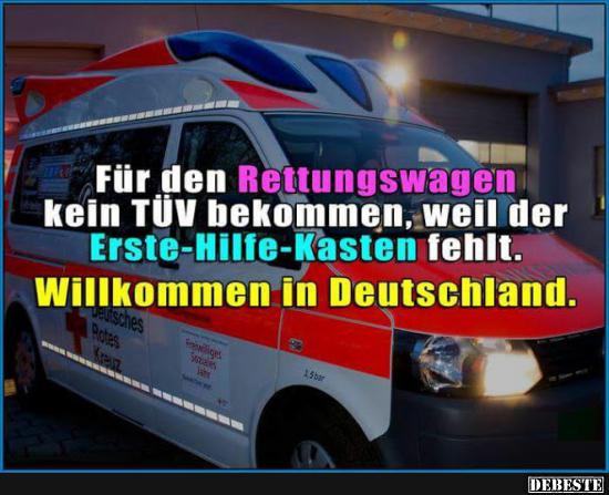 Für den Rettungswagen kein TÜV bekommen.. - Lustige Bilder | DEBESTE.de