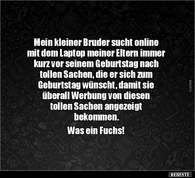 Mein kleiner Bruder sucht online mit dem Laptop.. - Lustige Bilder | DEBESTE.de
