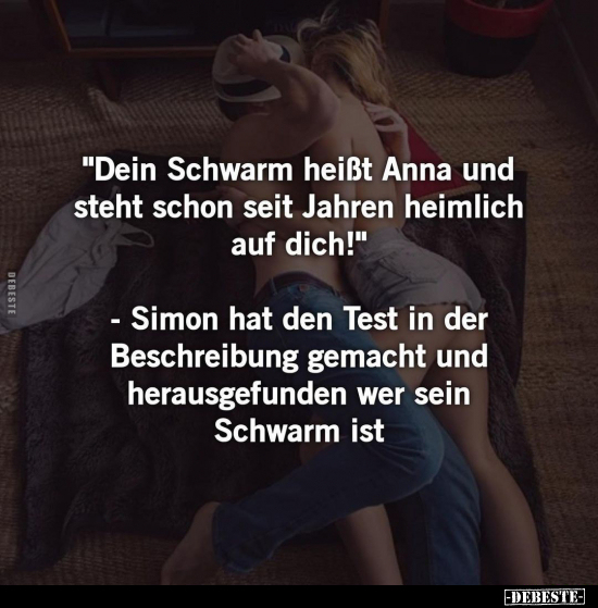 Werbung "Dein Schwarm heißt Anna und steht schon seit.." - Lustige Bilder | DEBESTE.de