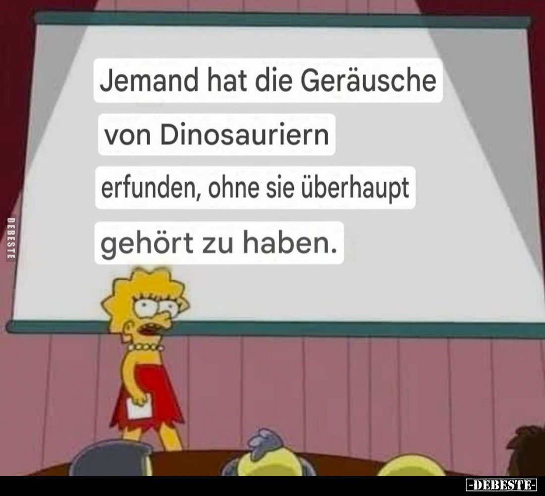Jemand hat die Geräusche von Dinosauriern erfunden, ohne sie überhaupt gehört zu haben.
