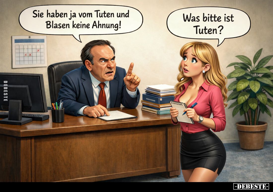 Sie haben ja vom Tuten und Blasen keine Ahnung! -
Was bitte ist Tuten?