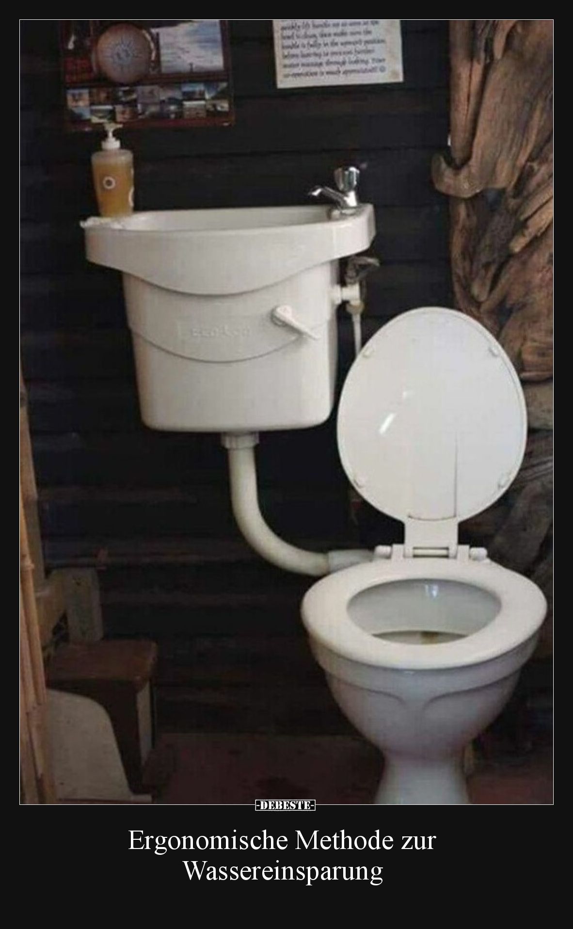 Ergonomische Methode zur Wassereinsparung