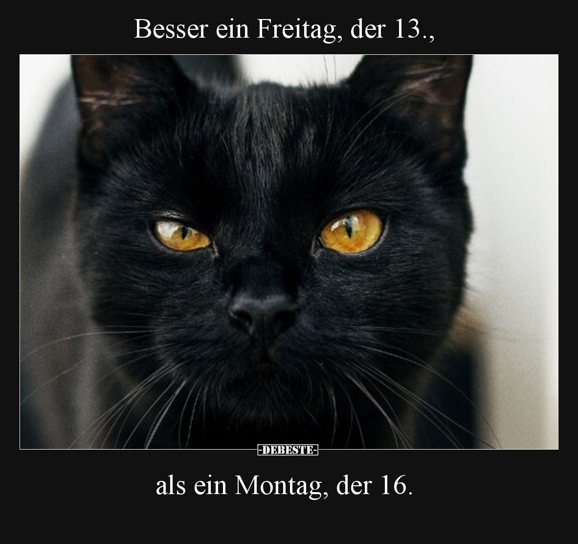 Besser ein Freitag, der 13., als ein Montag, der 16... - Lustige Bilder | DEBESTE.de
