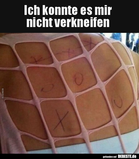 Ich konnte es mir nicht verkneifen..