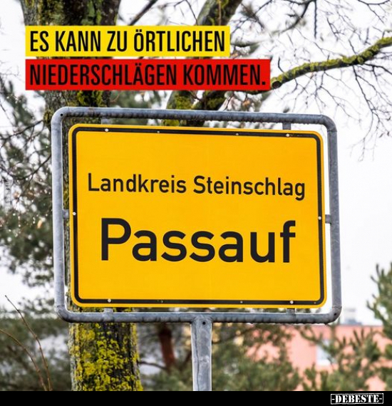 Es kann zu örtlichen Niederschlägen kommen...