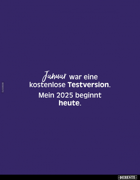 Januar, Heute