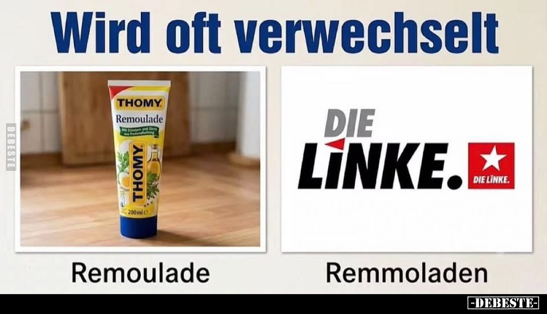 Wird oft verwechselt:
Remoulade/Remmoladen