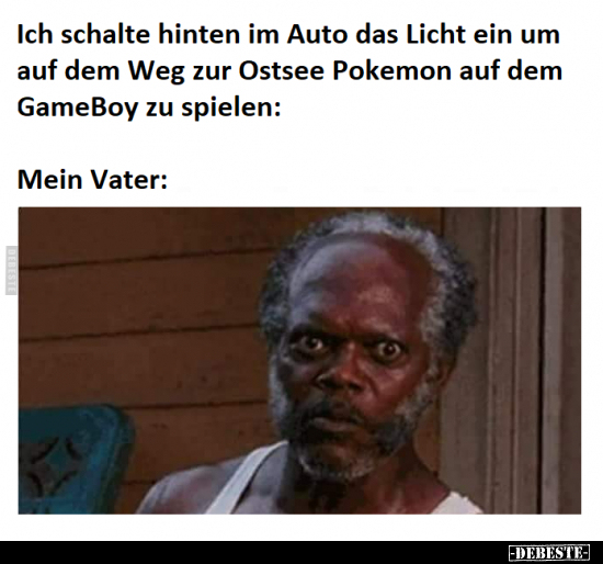 Auto, Ostsee, Pokemon, Gameboy, Spielen, Vater