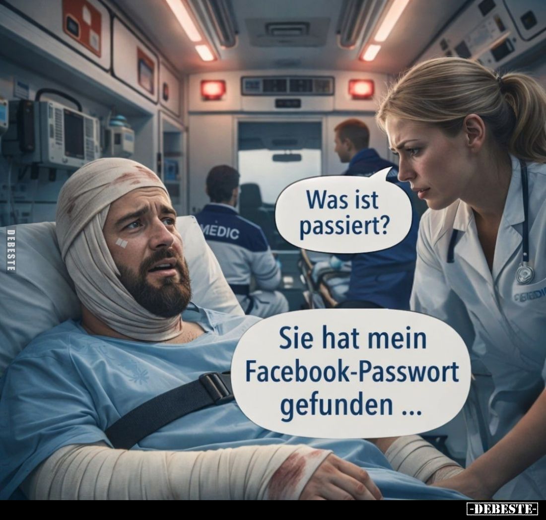 Was ist passiert? -
Sie hat mein Facebook-Passwort gefunden...
