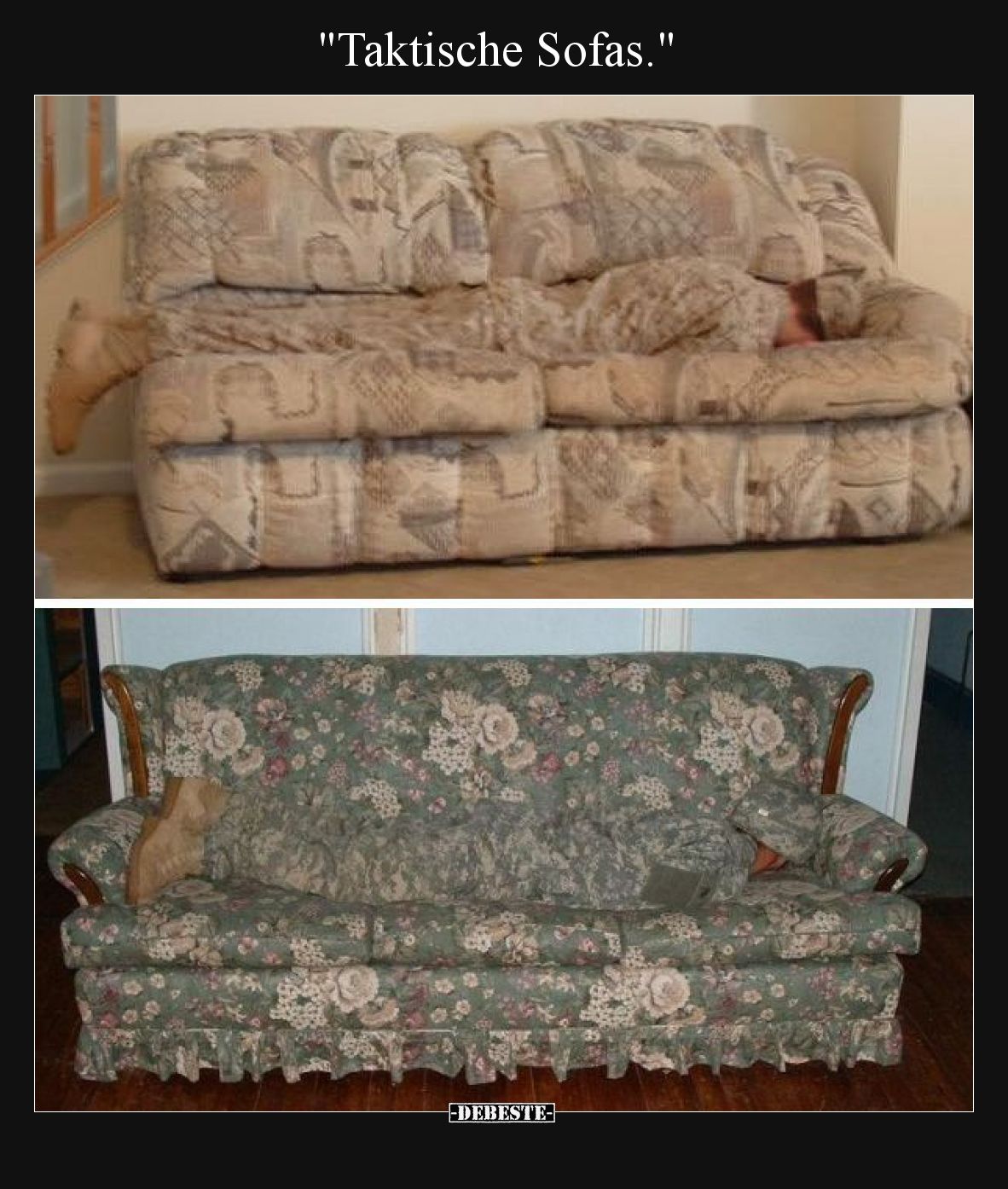 "Taktische Sofas.".. - Lustige Bilder | DEBESTE.de