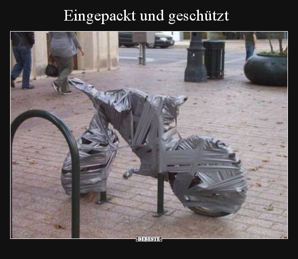 Eingepackt und geschützt.. - Lustige Bilder | DEBESTE.de