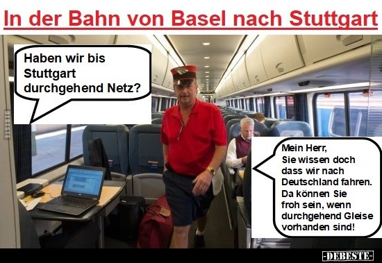 In der Bahn von Basel nach Stuttgart...