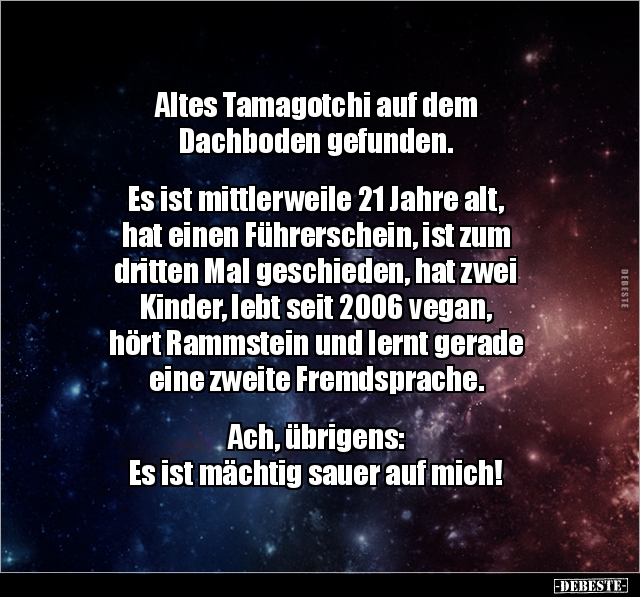 Altes Tamagotchi auf dem Dachboden gefunden... - Lustige Bilder | DEBESTE.de