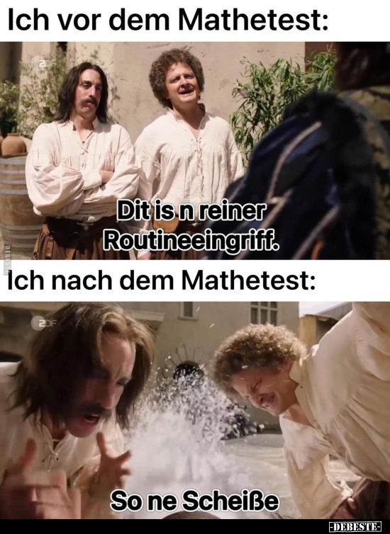 Ich vor dem Mathetest / Ich nach dem Mathetest.. - Lustige Bilder | DEBESTE.de