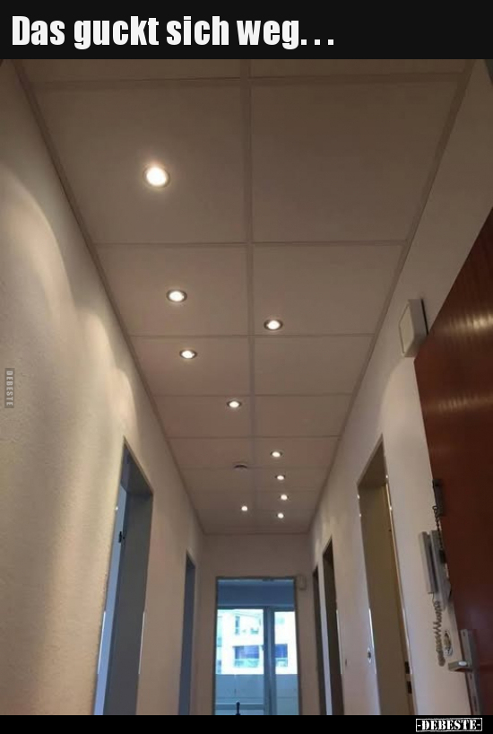 Das guckt sich weg.