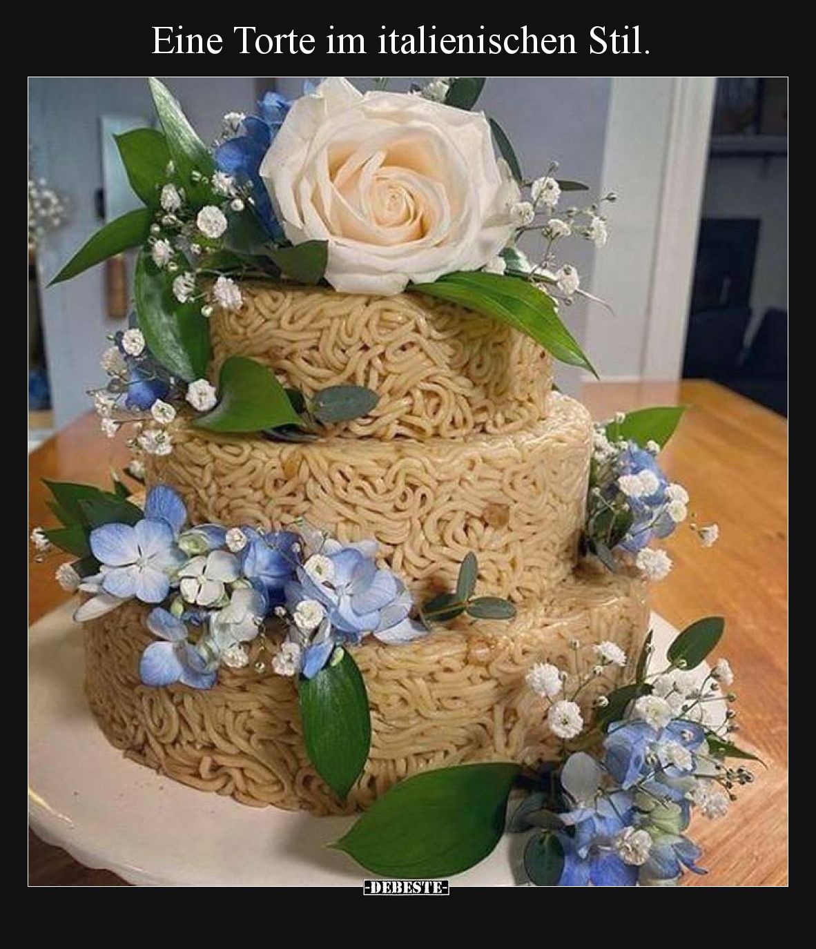 Eine Torte im italienischen Stil.