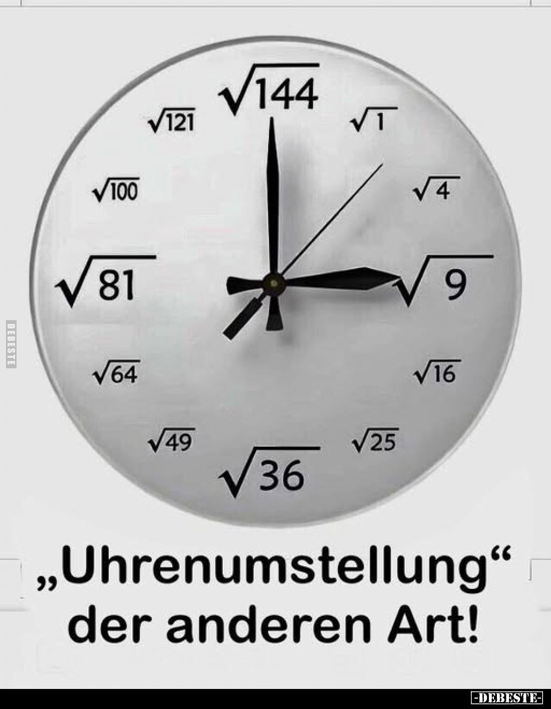 „Uhrenumstellung" der anderen Art!